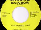 rare Soul Funk 45 FRANKIE STATON on SPECKLED RAINBOW