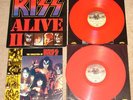 KISS RARE ALIVE II PYE RED VINYL 2LP SET UK