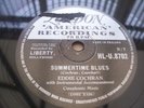 EDDIE COCHRAN SUMMERTIME BLUES RARE 78 RPM RECORD