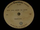 BEATLES  'ALL YOU NEED IS LOVE' EMIDISC ACETATE RARE