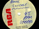 DAVID BOWIE - CONTEST - OG UK RCA UK ACETATE 10
