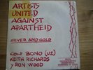 U2 BONO ROLLING STONES  SPAIN PROMO P/S 45
