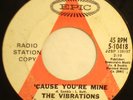 Northern Soul 45 THE VIBRATIONS 'Cause Your Mine PROMO