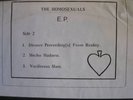 HOMOSEXUALS EP DIVORCE PROCEEDINGS STICKER BLACK NOISE