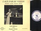 RARE LOLA BOBESCO ALPHA VIOLIN RECITAL LP