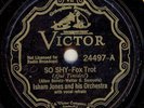 ISHAM JONES ORCHESTRA ON VICTOR SCROLL 24497 - E COND.