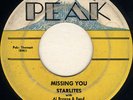 DOO WOP THE STARLITES 45 MISSING YOU - ON PEAK - L K