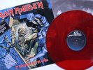 IRON MAIDEN--NO PRAYER FOR--LP RED--US---SIGNED BY TEAM