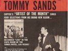 TOMMY SANDS-45 EP-PICTURE SLEEVE-PAPER COVER-(PIC SLV)