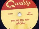 CHUCK BERRY - ROCK AND ROLL MUSIC- 78 RPM -1957 VG+++