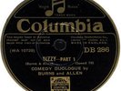 GEORGE BURNS & GRACIE ALLEN 78 RECORD  VERY RARE