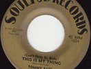 FUNK/DEEP SOUL 45 RPM - TOMMY BASS on SOULFUL RECORDS