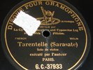 PABLO DE SARASATE VIOLIN  78 RPM  FRENCH G&T  GC 37933
