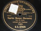 PABLO DE SARASATE 78 rpm french G&T 37929