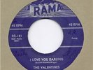 THE VALENTINES  I LOVE YOU DARLING  RAMA RR 181 1ST
