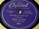 Gene Vincent 78 Capitol Dance to the Bop Rockabilly