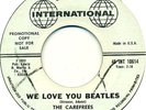 CAREFREES - WE LOVE YOU BEATLES PROMO 45 '64 HEAR wlp