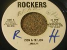 REGGAE 45 JAH LIVI Zion A Fe Lion ROCKERS Records