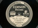 Edison Diamond Disc   B.A.Rolfe Why Do I Love You 52223