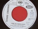 45T PROMO GERARD LENORMAN  MICHEL SARDOU ...BIEN LIRE 