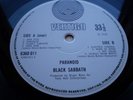 BLACK SABBATH PARANOID VERTIGO SWIRL EARLY UK PRESS