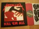 METALLICA - kill 'em all LP * rec. 1983 metal RED VINYL