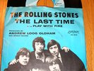 45RPM ROLLING STONES THE LAST TIME W/ PICTURE COVER