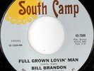 rare Soul 45 BILL BRANDON on SOUTH CAMP Listen