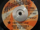 Rare 45 Hoopy Ferguson & The Wild Dogs RENEGADE DJ 1971