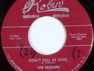 Sequins Doo Wop 45 Don't Fall In Love Red Robin 1956
