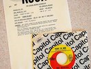BEATLES TICKET TO RIDE 45 & CAPITOL RUSH RELEASE MEMO