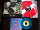 NIRVANA– BLEACH Spattered Red & White Vinyl + Sliver 7