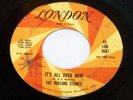 1964 ROLLING STONES  It's All Over Now  LONDON PROMO 45