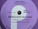 ROGER GLOVER  Love Is All  ORIG1974  NZ EMI  Purple lbl