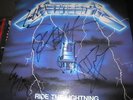 METALLICA, RIDE THE LIGHTNING, SIGNED BY THE BAND