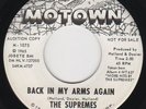 SUPREMES - Back In My Arms Again - Rare ONE-SIDED Promo