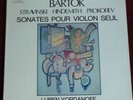 violin solo BARTOK, STRAVINSKY, HINDEMITH, PROKOFIEV NM
