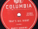 GREAT ROCKABILLY MARTY ROBBINS 78 THAT'S ALL RIGHT MAMA