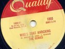 GENIES -WHO'S THAT KNOCKING -78 RPM -1959 DOO-WOP -RARE