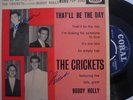 CRICKETS THAT'LL BE DAY EP BUDDY HOLLY AUTOGRAPHED MONO