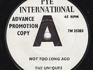 UNIQUES Not Too Long Ago UK DEMO northern soul LISTEN