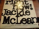 JACKIE McLEAN Right Now LP BLUE NOTE mono NY RVG VG++