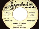 BOBBY ADAMS What A Mess 45 northern soul/popcorn SYMBOL