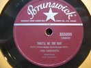 RARE  78rpm Rock and Roll. That'll be the Day E++ cond
