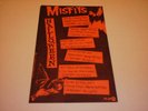 Misfits Halloween Original Insert   RARE  danzig kbd