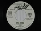 FRANK ZAPPA 45 COSMIC DEBRIS/UNCLE REMUS DISCREET DJ