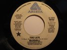 70's Soul 45 MANDRILL on ARISTA Too Late DJ HEAR