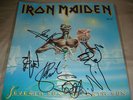 IRON MAIDEN SEVENTH SON PIC DISC SIGNED AUTOGRPHED LP