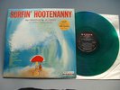 AL CASEY - Surfin' Hootenanny Green Vinyl LP 1963  Mono
