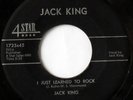 rare Rockabilly 45 JACK KING i just learned to rock